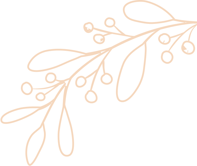 Adorno vectorial de unas hojas.